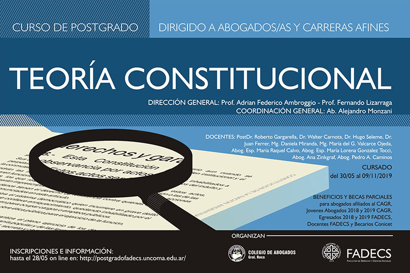 CURSO DE POSGRADO TEORÍA CONSTITUCIONAL